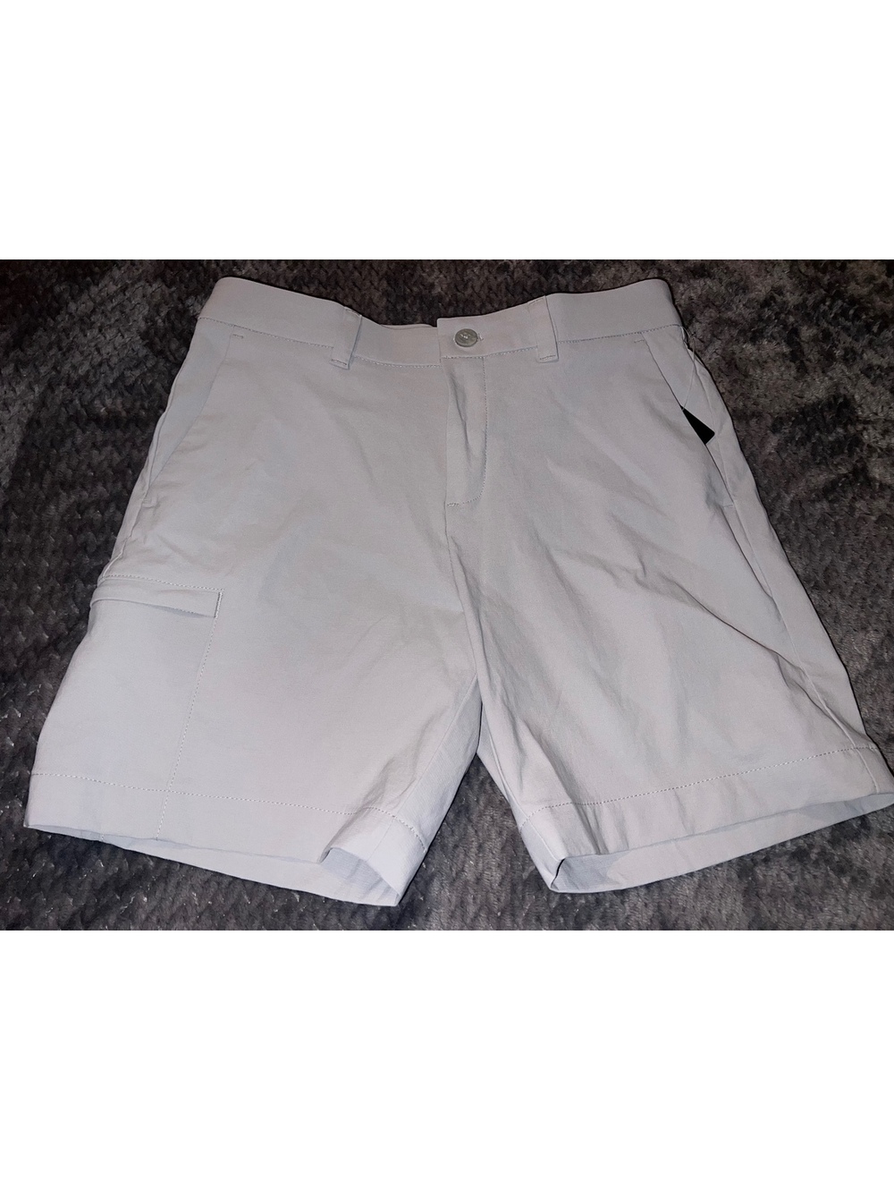 Callaway Boys' Solid Stretch Dobby Golf Shorts with Sun Protection, size 8